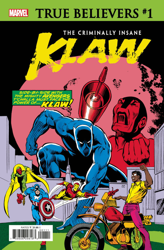 MARVEL COMICS MARVEL COMICS TRUE BELIEVERS CRIMINALLY INSANE KLAW #1