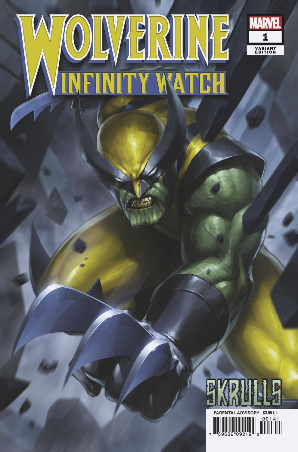 MARVEL COMICS MARVEL COMICS WOLVERINE INFINITY WATCH #1 (OF 5) JEE HYUNG LEE SKRULLS VAR