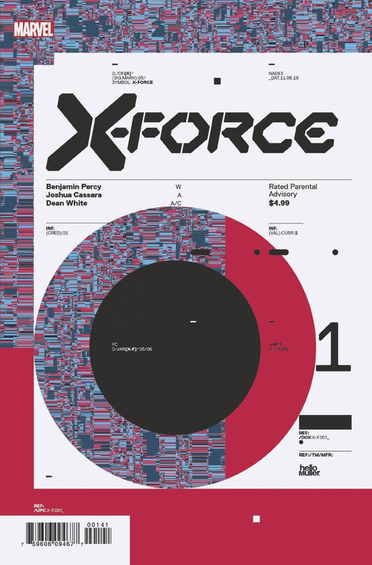 MARVEL COMICS MARVEL COMICS X-FORCE #1 HICKMAN DESIGN VAR DX
