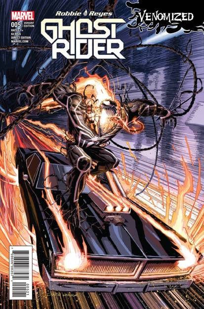 MARVEL COMICS Marvel GHOST RIDER #5 WEAVER VENOMIZED VAR