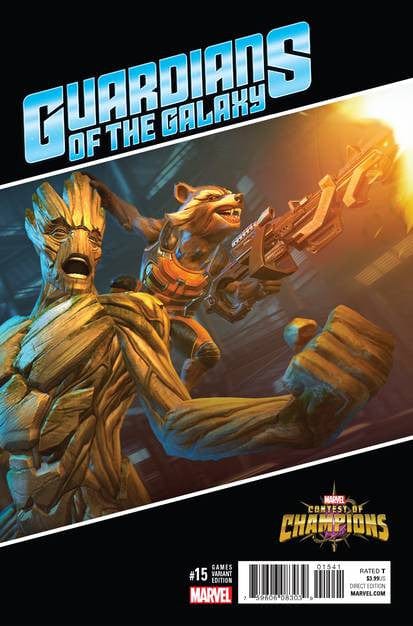 MARVEL COMICS Marvel GUARDIANS OF GALAXY #15 GAMES VAR NOW
