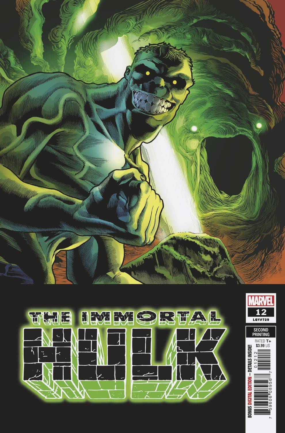 MARVEL COMICS marvel IMMORTAL HULK #12 2ND PTG BENNETT VAR