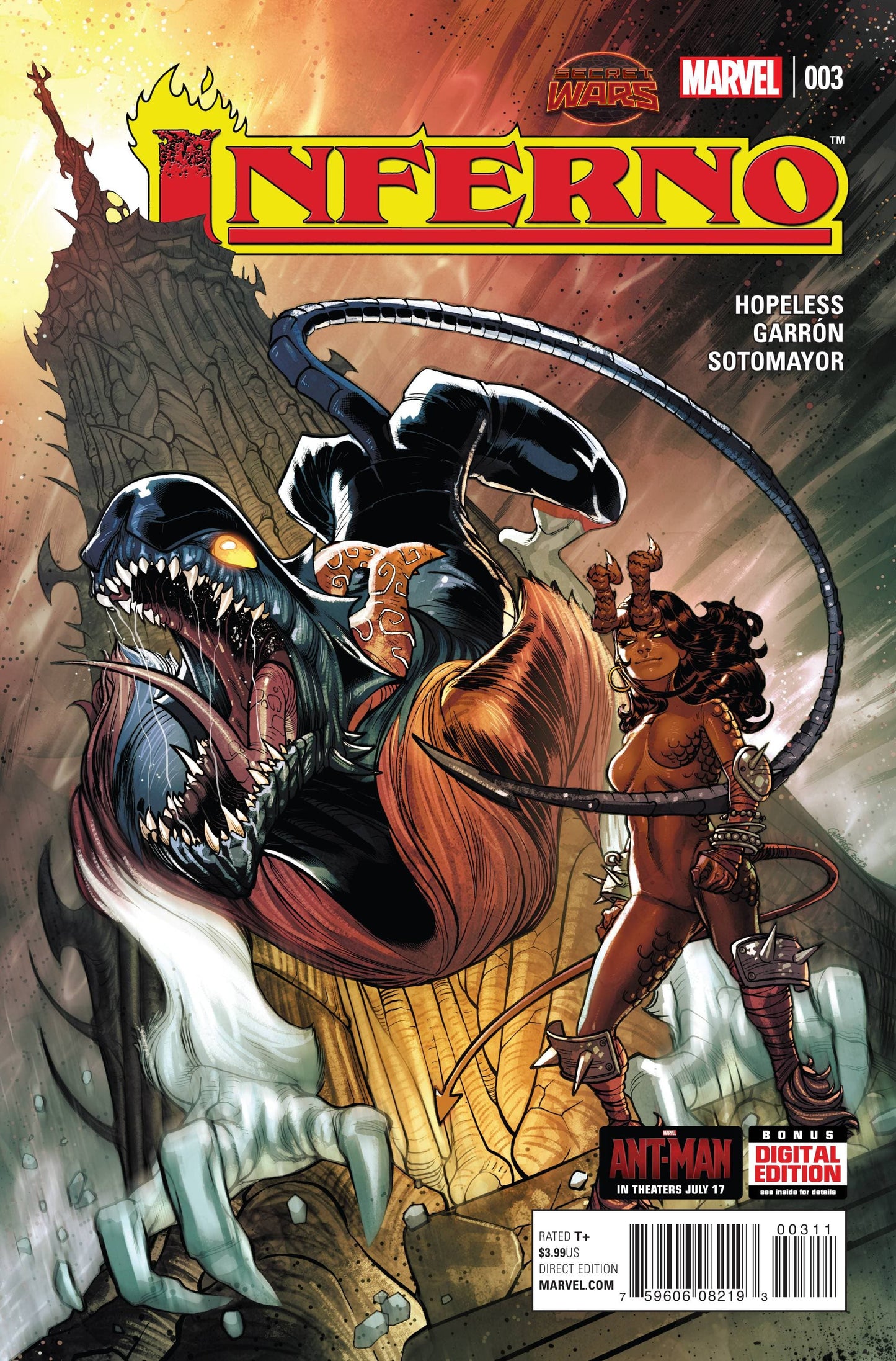 MARVEL COMICS Marvel INFERNO #3 SWA