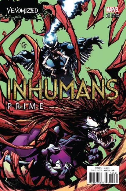MARVEL COMICS Marvel INHUMANS PRIME #1 STEGMAN VENOMIZED VAR