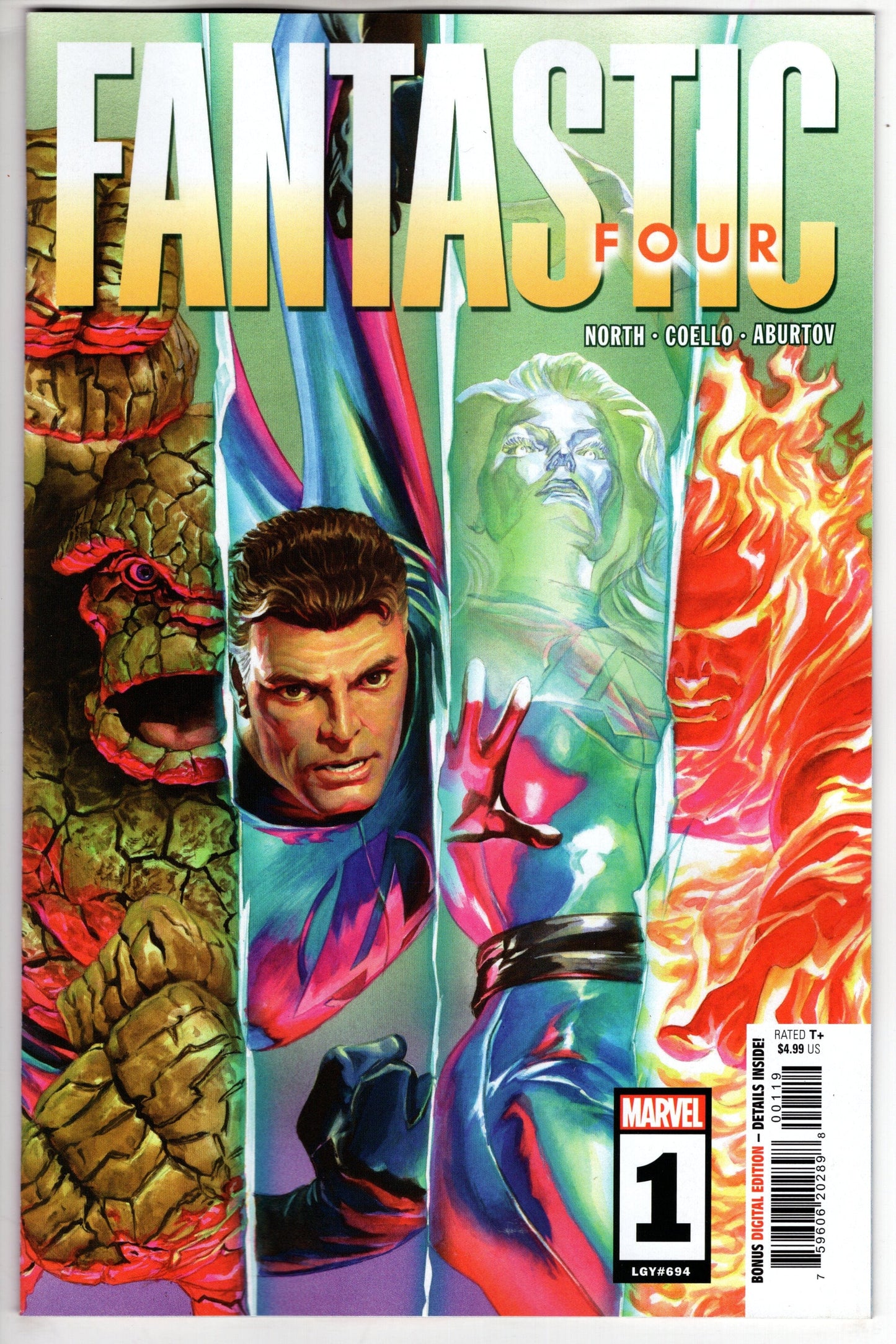 MARVEL COMICS, MARVEL PRH, Marvel COMIC BOOK Fantastic Four #1 Alex Ross B Variant