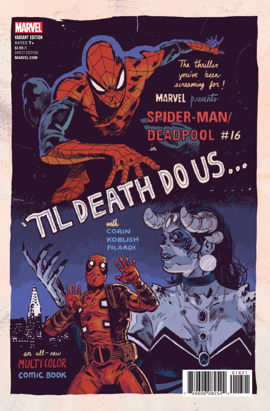 MARVEL COMICS NM SPIDER-MAN DEADPOOL #16 REIS POSTER VAR