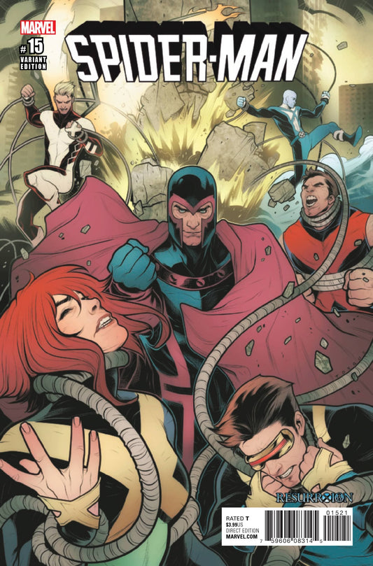 MARVEL COMICS SPIDER-MAN #15 TORQUE RESURRXION VAR