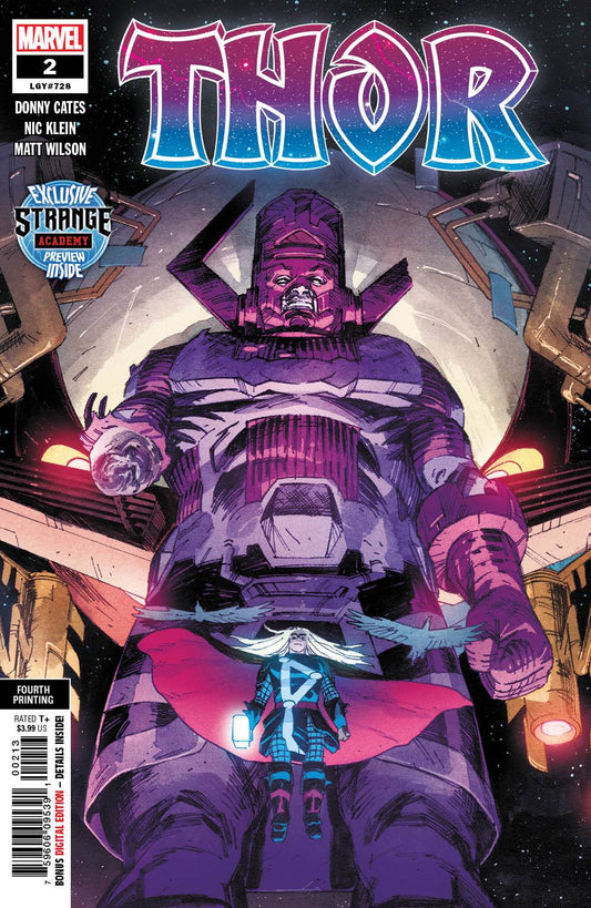 MARVEL COMICS THOR #2 4TH PTG NIC KLEIN VAR