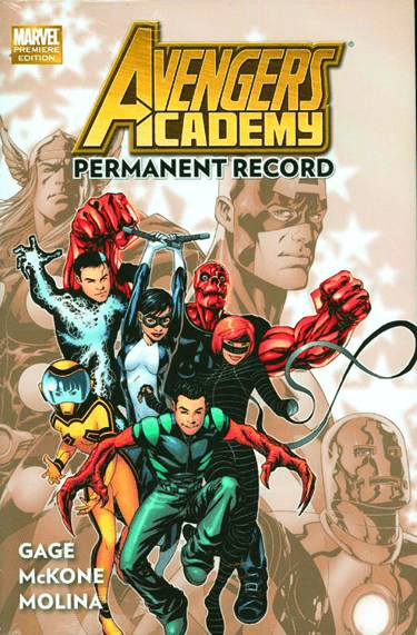 MARVEL COMICS TRADE AVENGERS ACADEMY PREM HC VOL 1 PERMANENT RECORD