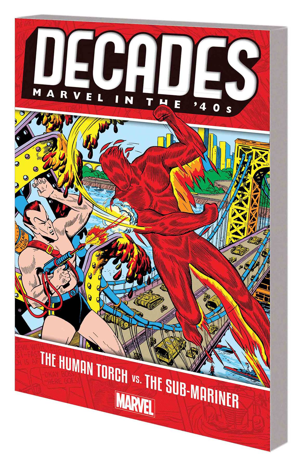 MARVEL COMICS trade DECADES MARVEL IN 40S TP HUMAN TORCH VS SUB-MARINER