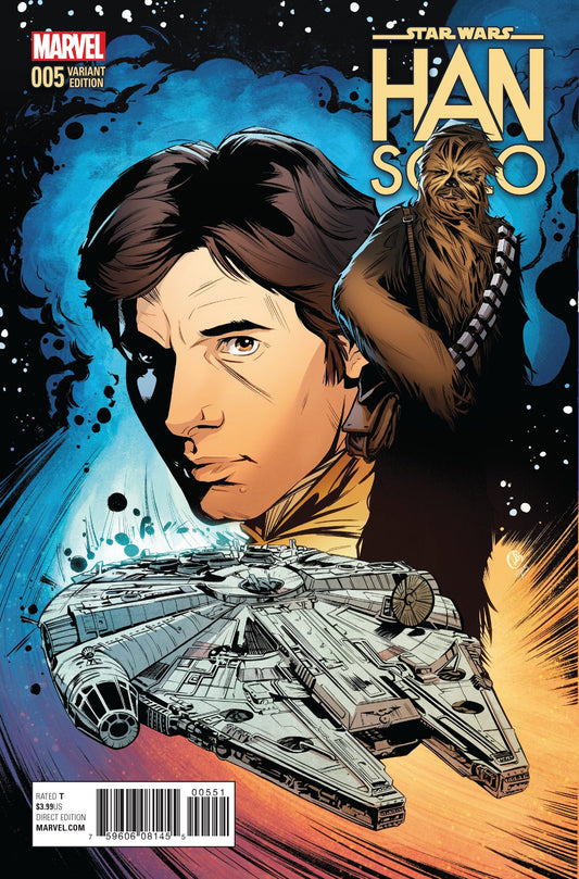 MARVEL COMICS VARIANT NM STAR WARS HAN SOLO #5 (OF 5) JOELLE JONES VAR (Stock Image)