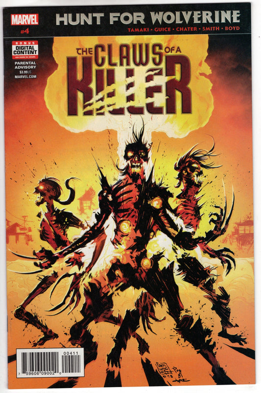 MARVEL COMICS VF/NM HUNT FOR WOLVERINE CLAWS OF KILLER #4 (OF 4)