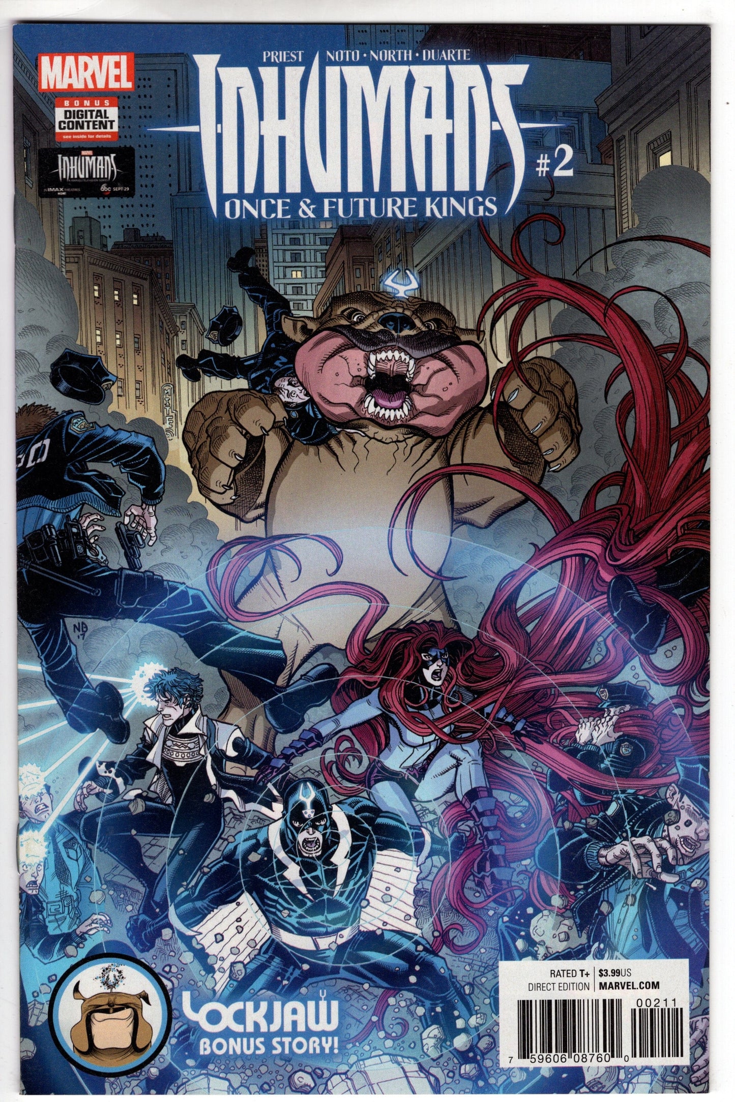 MARVEL COMICS VF/NM INHUMANS ONCE FUTURE KINGS #2 (OF 5)