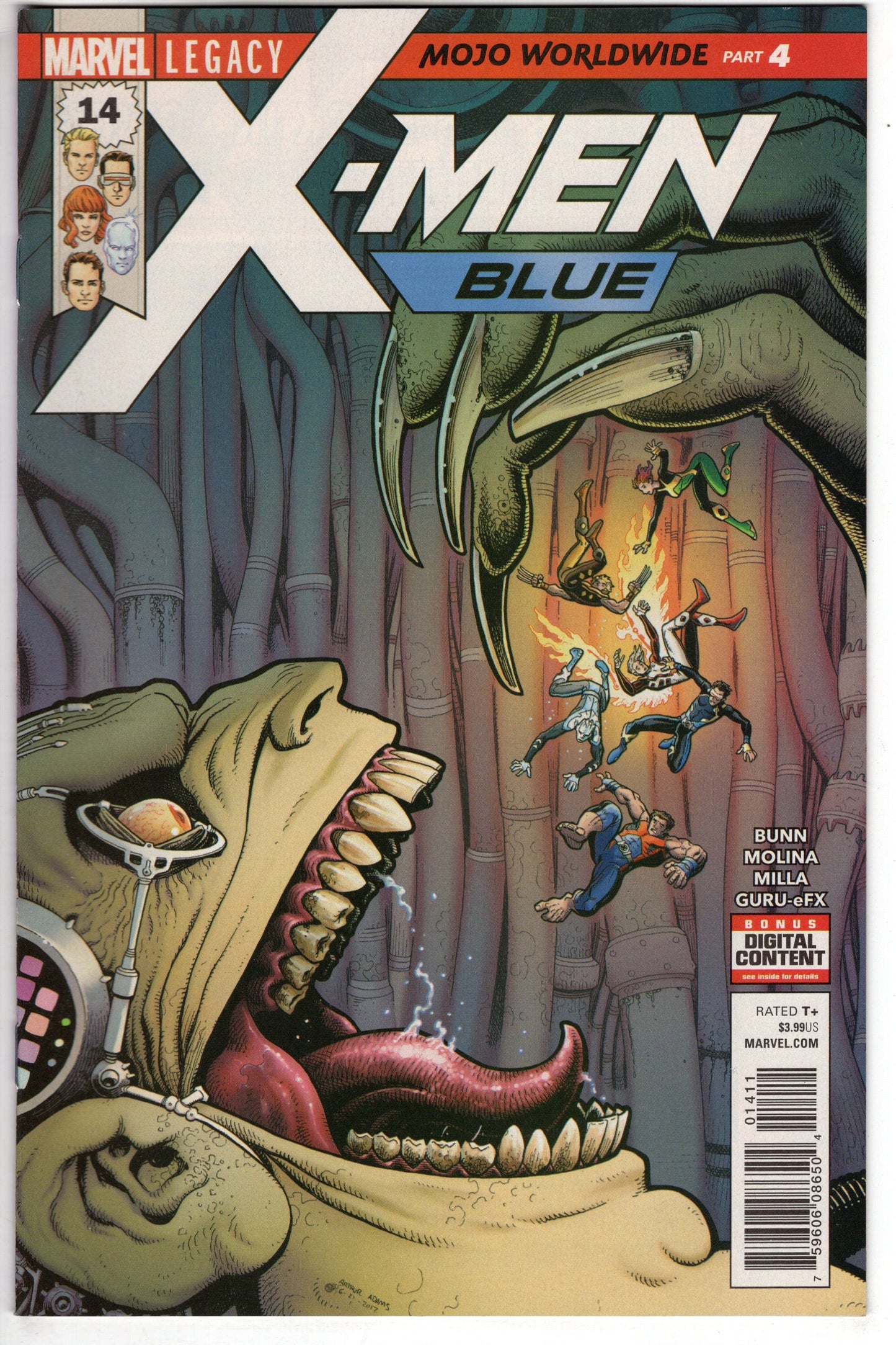 MARVEL COMICS VF/NM X-MEN BLUE #14 LEG