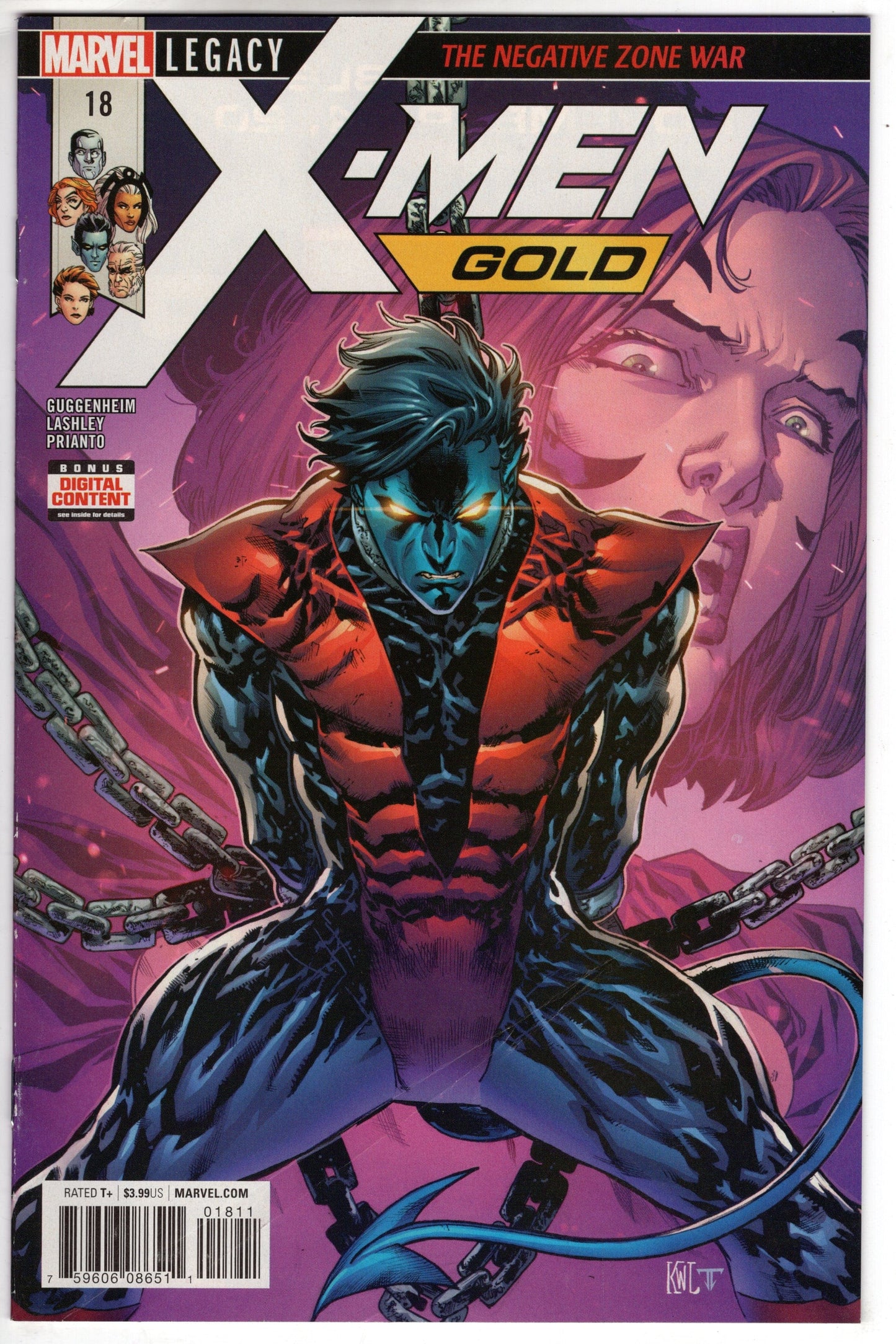 MARVEL COMICS VF/NM X-MEN GOLD #18 LEG