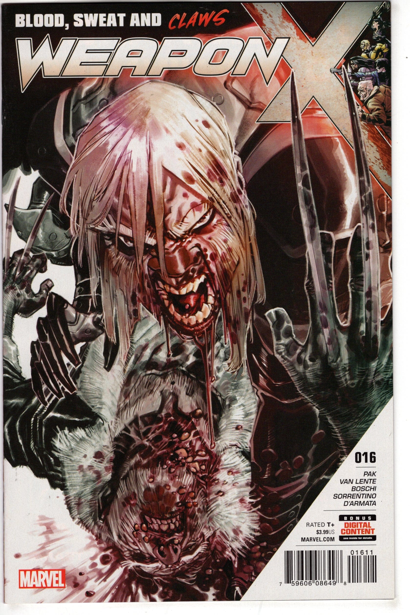 MARVEL COMICS WEAPON X #16(3RD SERIES)