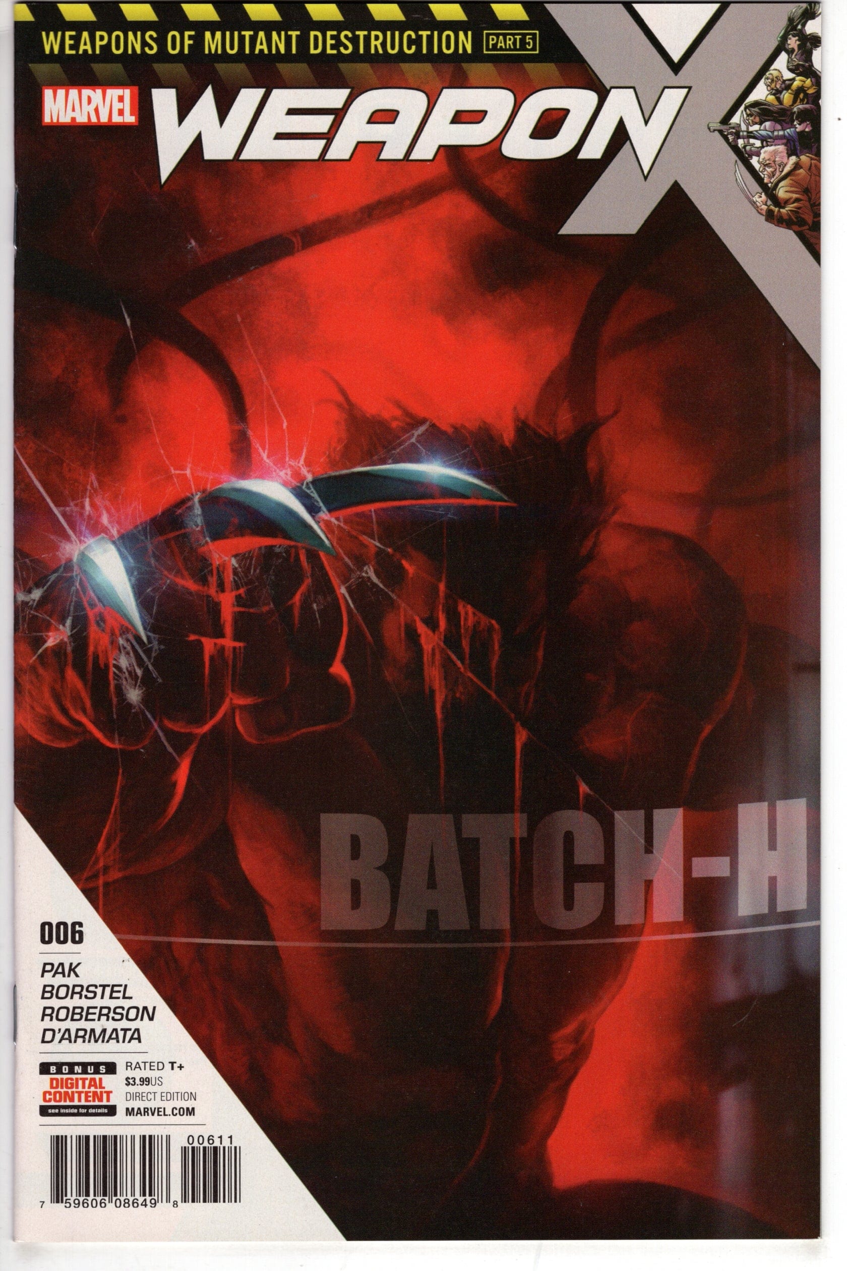 MARVEL COMICS WEAPON X #6 (3RD SERIES)