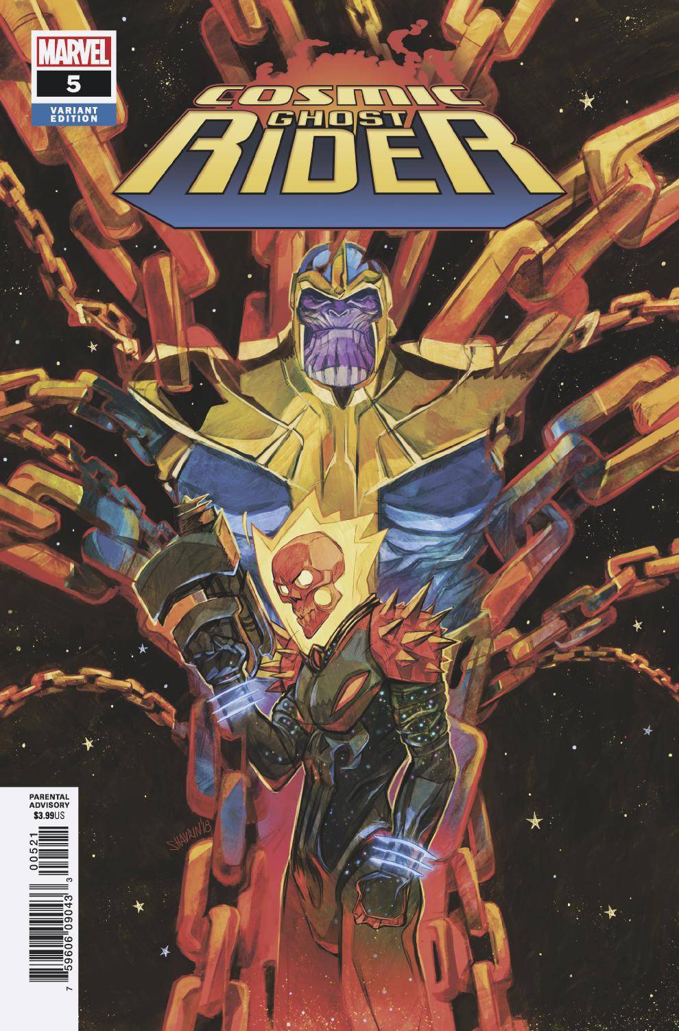 Marvel MARVEL COMICS COSMIC GHOST RIDER #5 (OF 5) SHAVRIN VAR