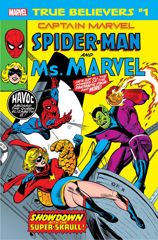 Marvel marvel TRUE BELIEVERS CAPTAIN MARVEL SPIDER-MAN & MS MARVEL #1