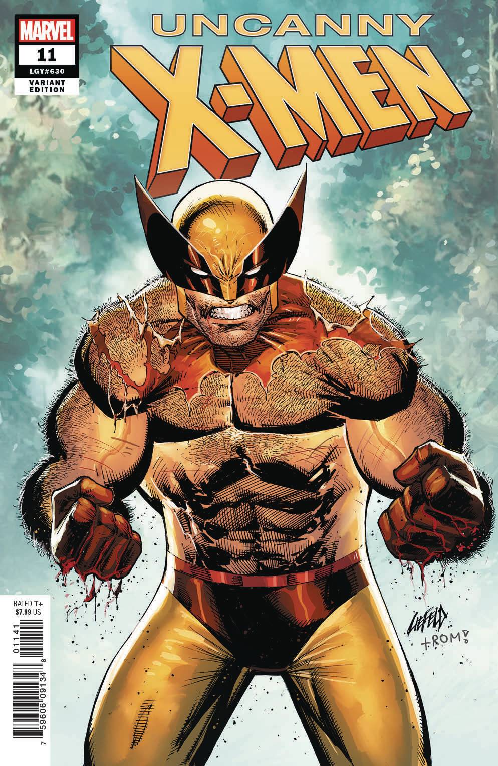 Marvel marvel UNCANNY X-MEN #11 LIEFELD VAR
