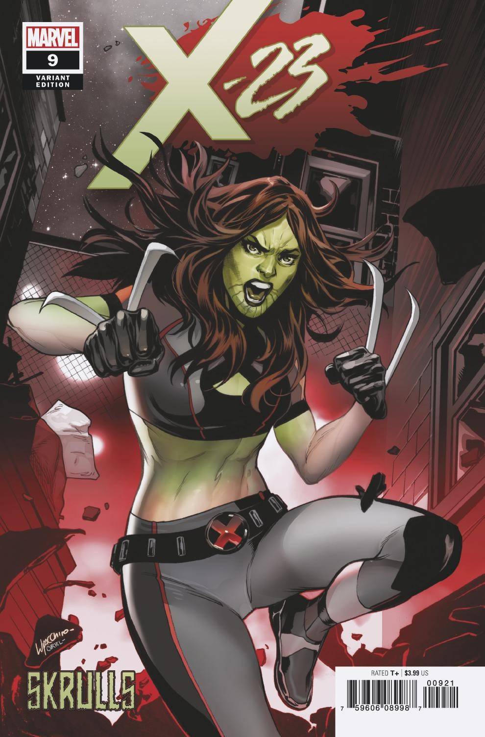 Marvel marvel X-23 #9 LUPACCHINO SKRULLS VAR