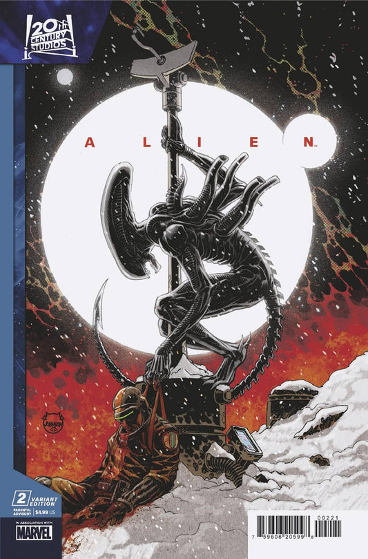MARVEL PRH COMIC BOOK ALIEN #2 DAVE JOHSNON VAR