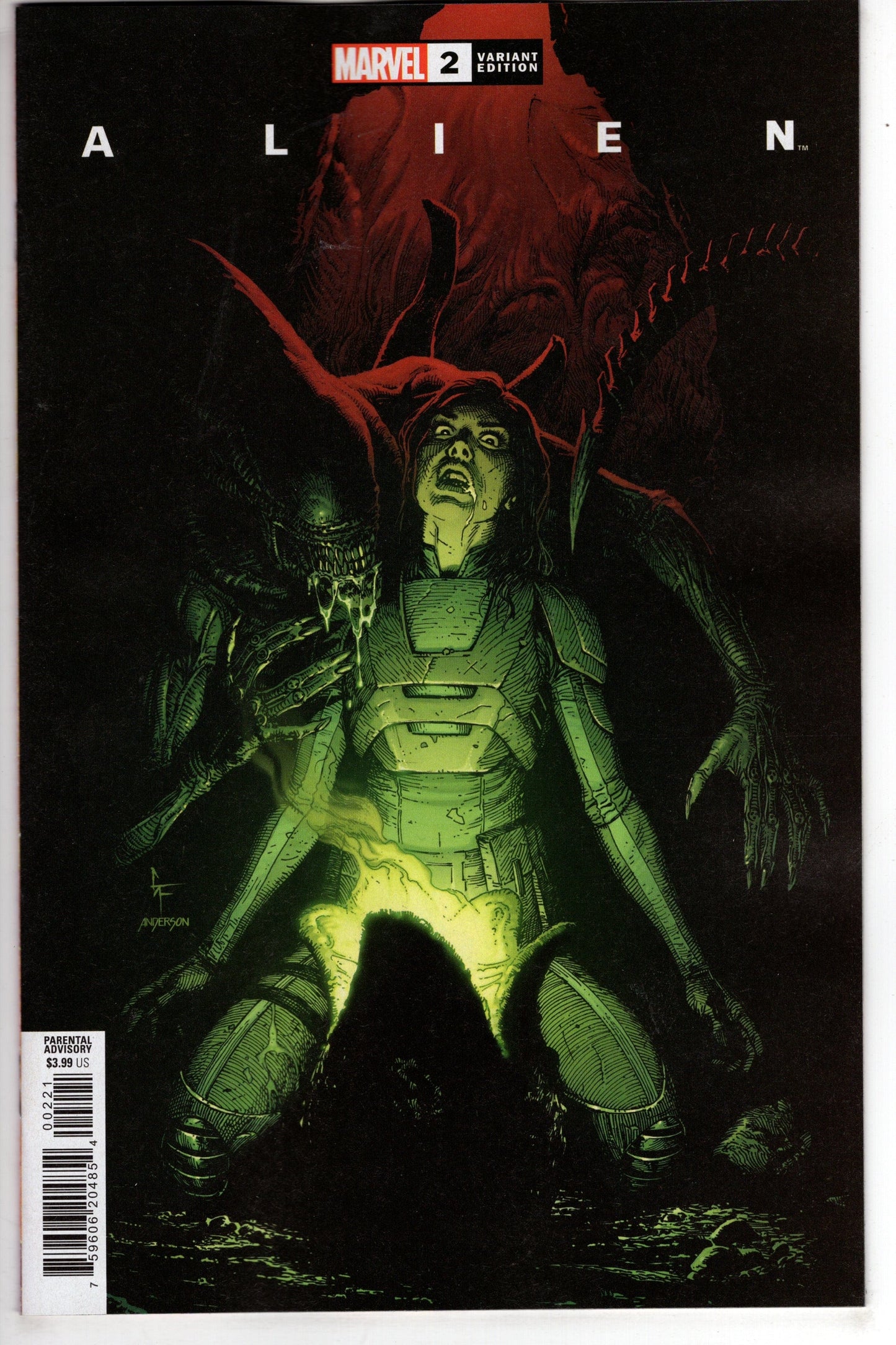 MARVEL PRH COMIC BOOK ALIEN #2 GARY FRANK VARIANT