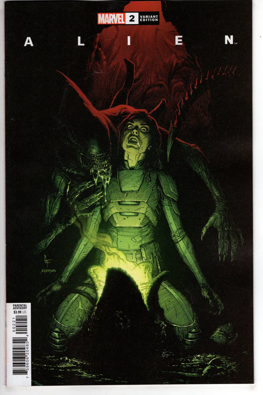 MARVEL PRH COMIC BOOK ALIEN #2 GARY FRANK VARIANT