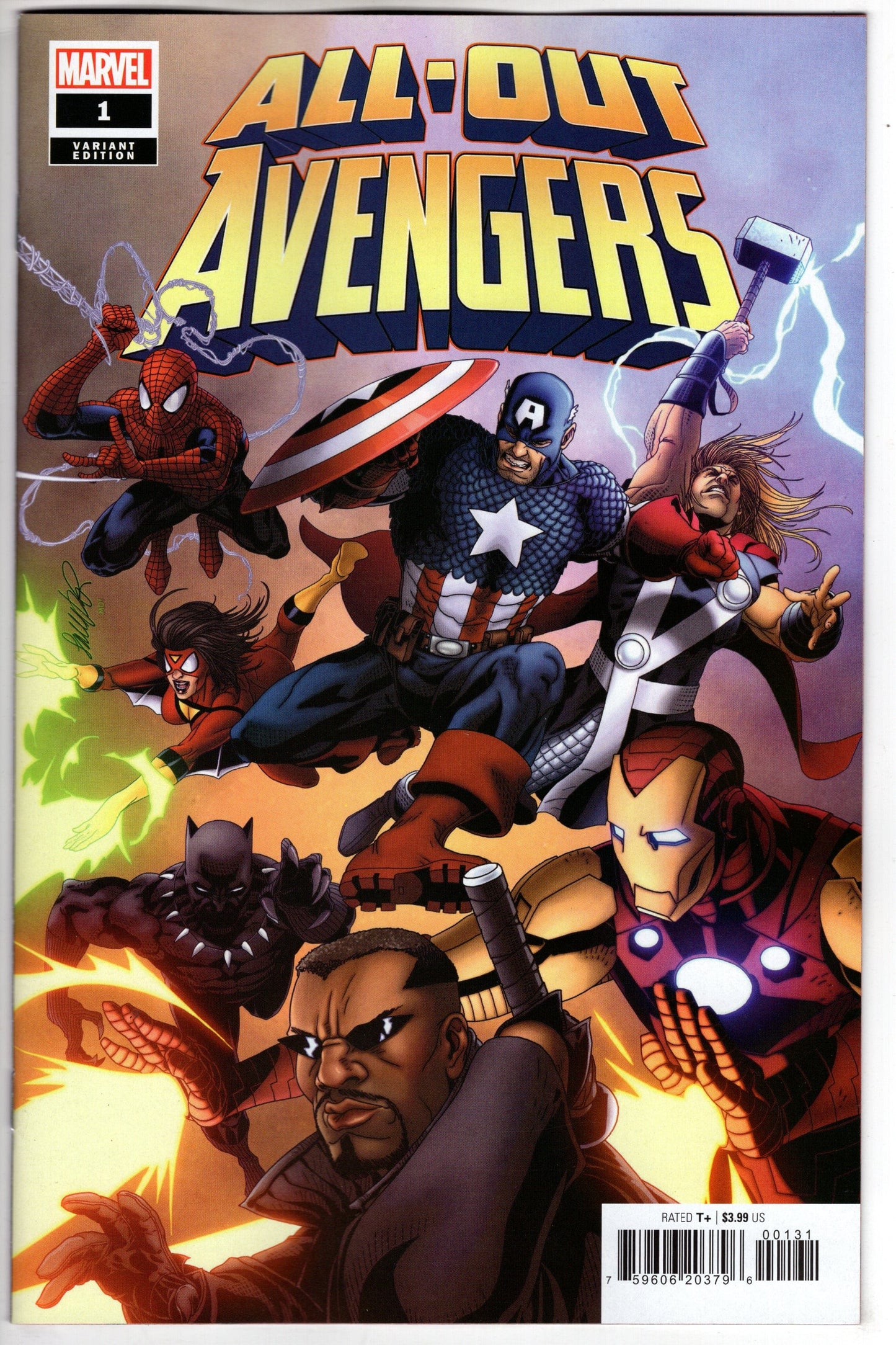 MARVEL PRH COMIC BOOK ALL-OUT AVENGERS #1 LARROCA VARIANT