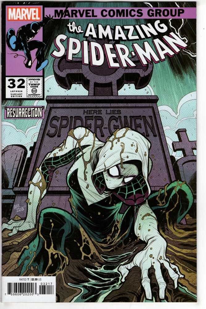 MARVEL PRH COMIC BOOK Amazing Spider-Man 32 Elizabeth Torque Homage Variant [G.O.D.S.]
