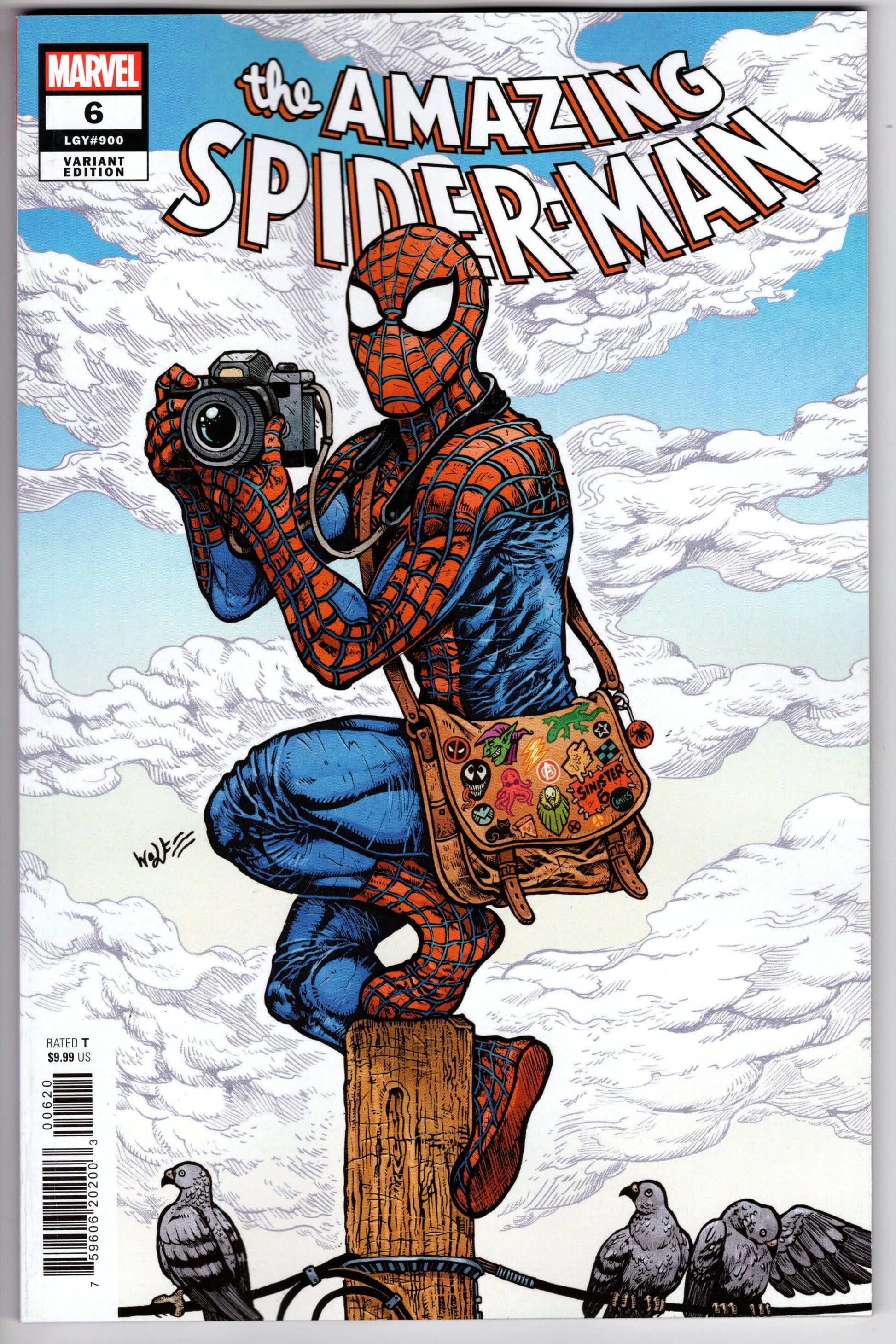 MARVEL PRH COMIC BOOK AMAZING SPIDER-MAN #6 WOLF VARIANT