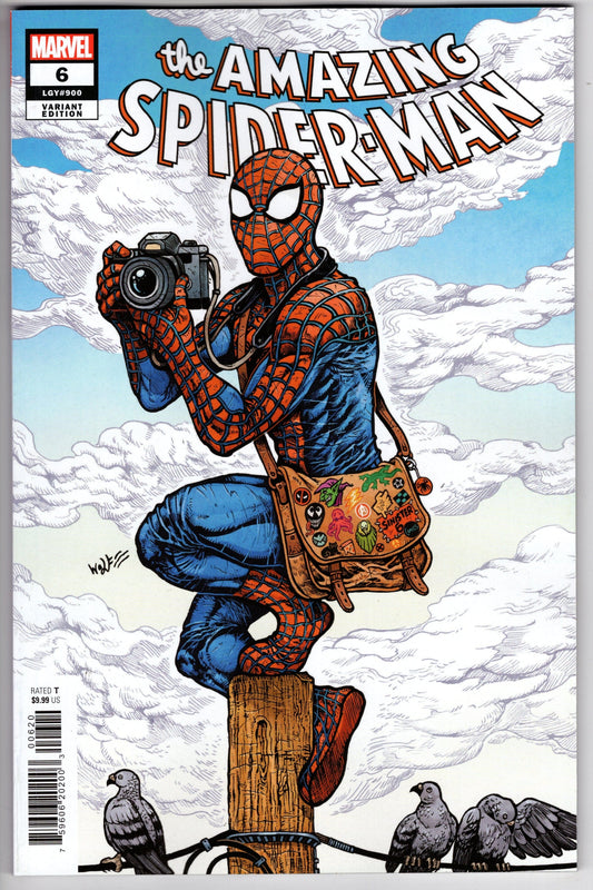 MARVEL PRH COMIC BOOK AMAZING SPIDER-MAN #6 WOLF VARIANT