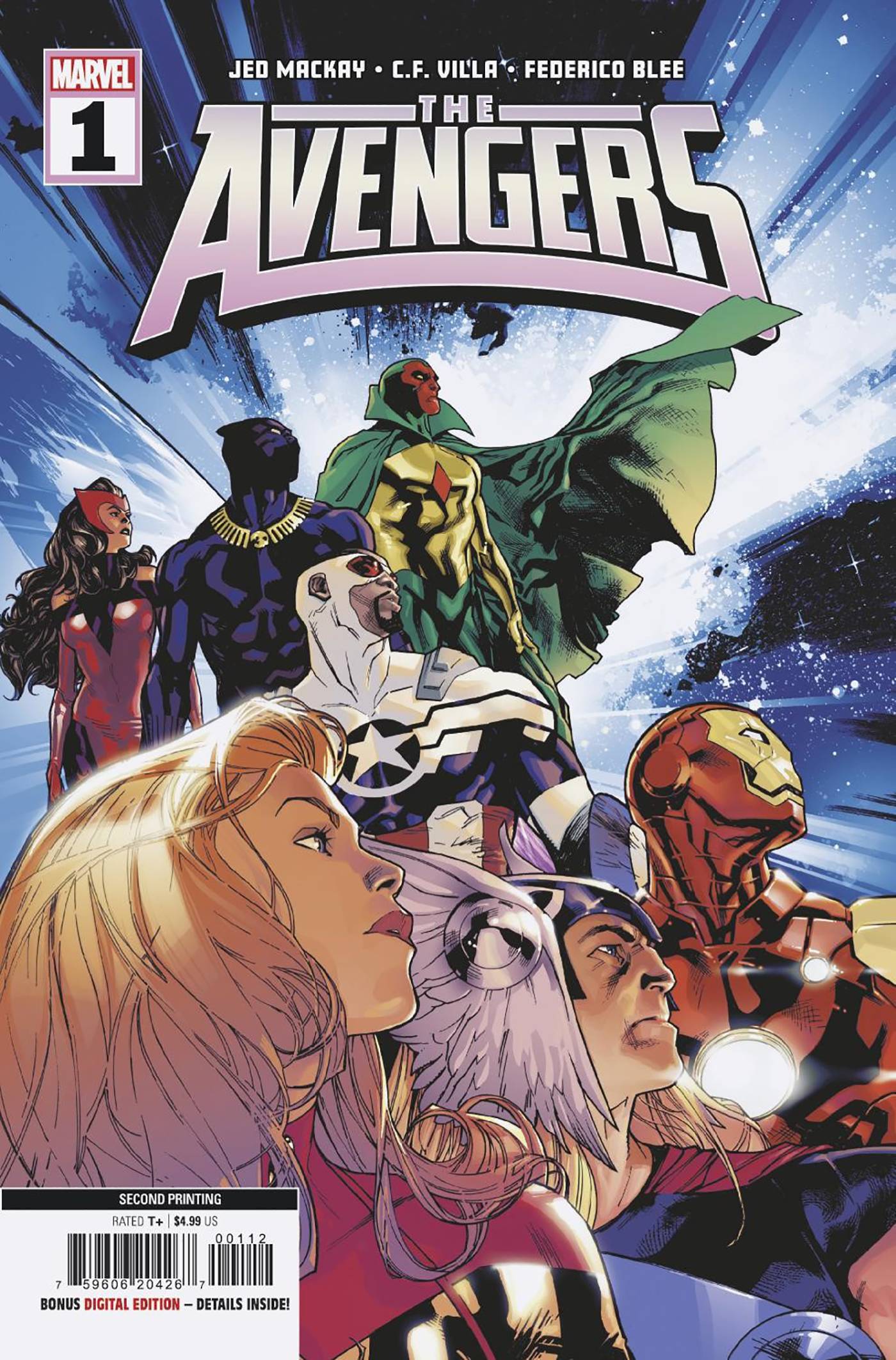 MARVEL PRH COMIC BOOK AVENGERS #1 2ND PTG STUART IMMONEN VAR
