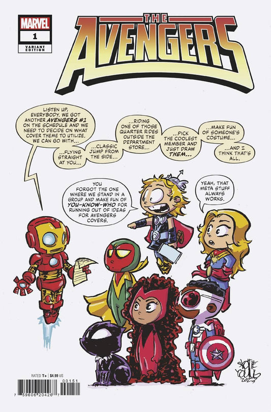 MARVEL PRH COMIC BOOK AVENGERS #1 YOUNG VAR