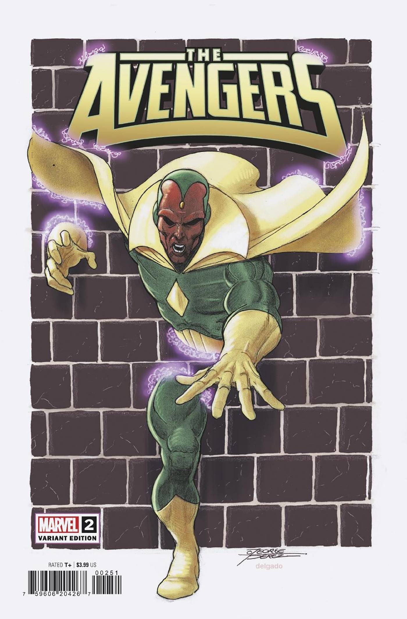 MARVEL PRH COMIC BOOK AVENGERS #2 GEORGE PEREZ VAR