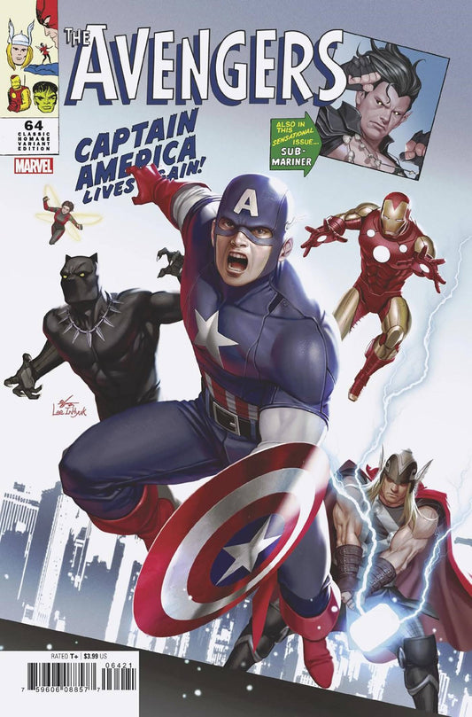 MARVEL PRH COMIC BOOK AVENGERS #64 INHYUK LEE CLASSIC HOMAGE VARIANT