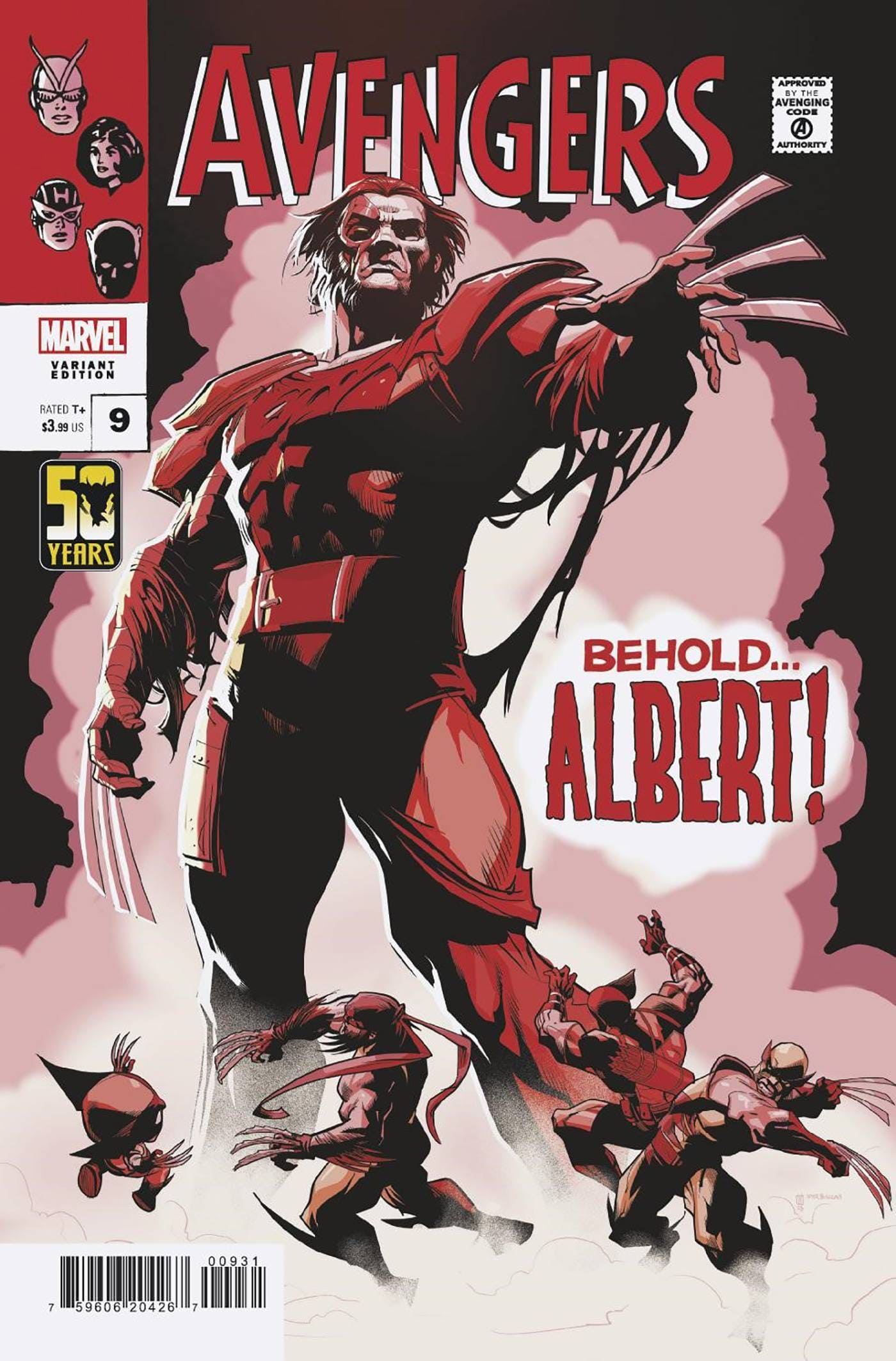 MARVEL PRH COMIC BOOK AVENGERS #9 PETE WOODS WOLVERINE WOLVERINE WOLVERINE VAR