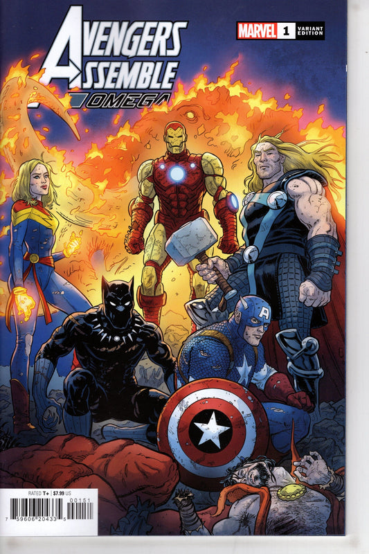 MARVEL PRH COMIC BOOK AVENGERS ASSEMBLE OMEGA #1 SKROCE VAR