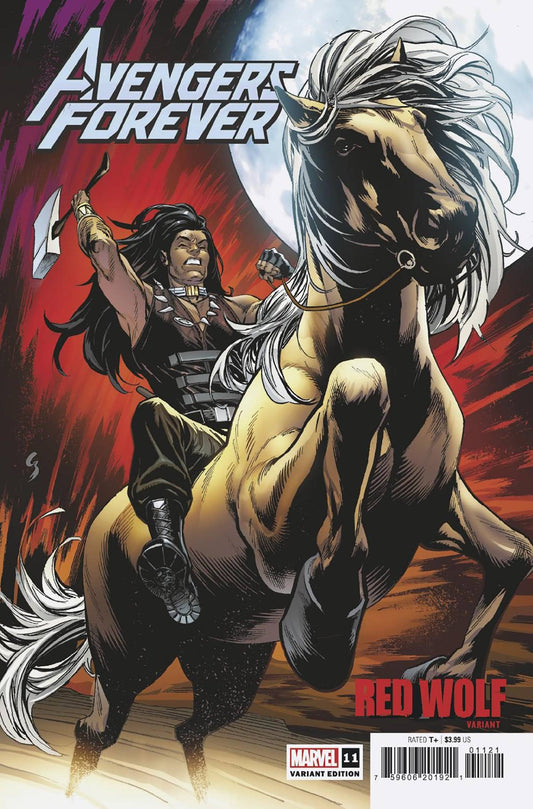 MARVEL PRH COMIC BOOK AVENGERS FOREVER #11 SHAW RED WOLF VARIANT