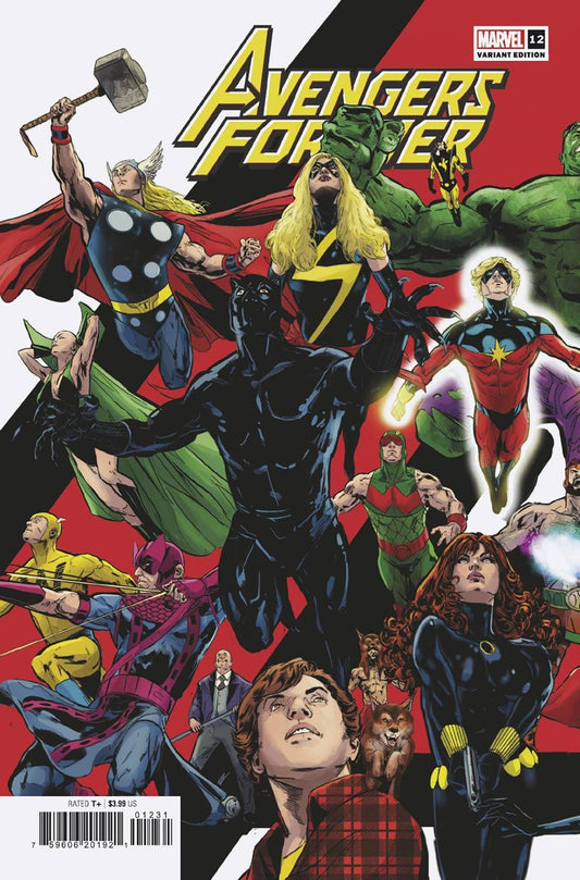 MARVEL PRH COMIC BOOK AVENGERS FOREVER #12 70S AVENGERS ASSEMBLE CONNECT VAR