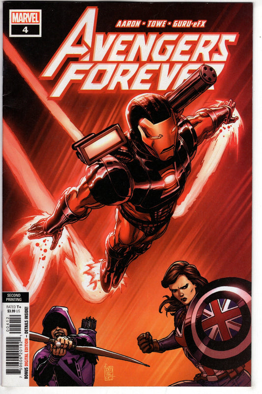 MARVEL PRH COMIC BOOK AVENGERS FOREVER #4 2ND PTG CAMUNCOLI VARIANT