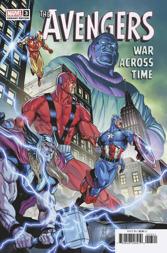 MARVEL PRH COMIC BOOK AVENGERS WAR ACROSS TIME #3 CASELLI VAR