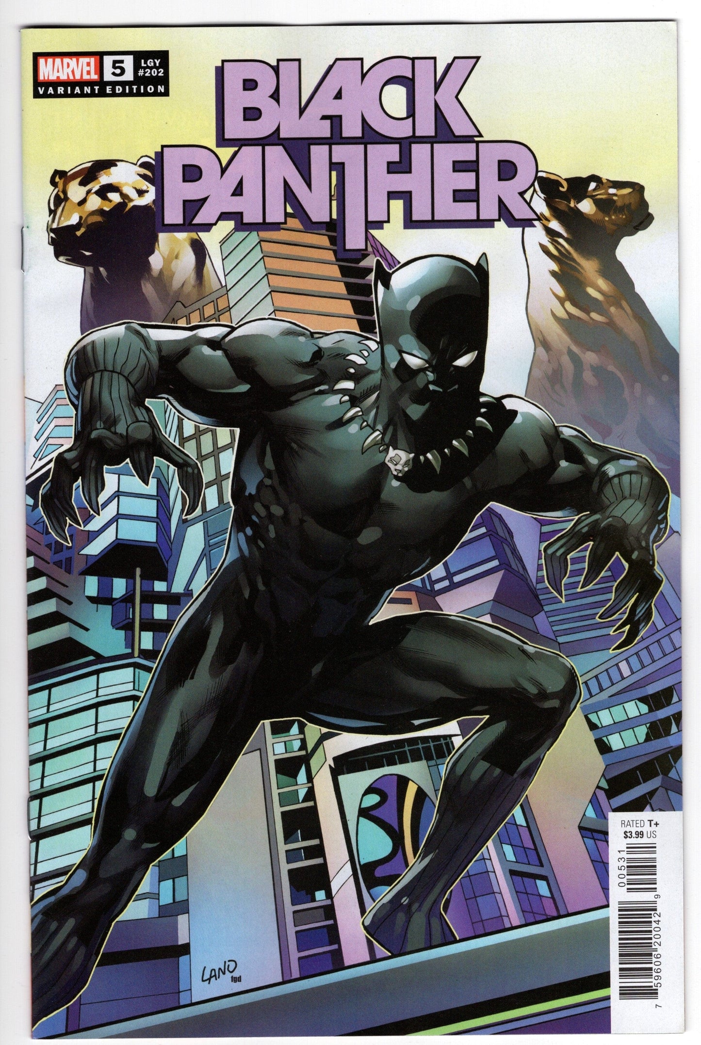 MARVEL PRH COMIC BOOK BLACK PANTHER #5 LAND VARIANT