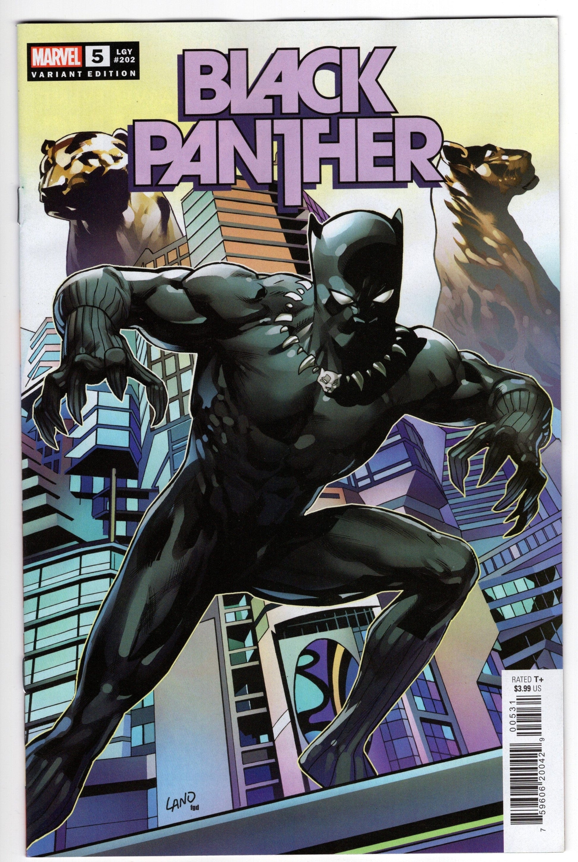 MARVEL PRH COMIC BOOK BLACK PANTHER #5 LAND VARIANT