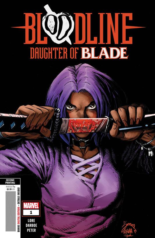 MARVEL PRH COMIC BOOK BLOODLINE DAUGHTER OF BLADE #1 2ND PTG RYAN STEGMAN VAR