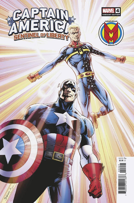 MARVEL PRH COMIC BOOK CAPTAIN AMERICA SENTINEL OF LIBERTY #4 BAGLEY MIRACLEMAN VARIANT