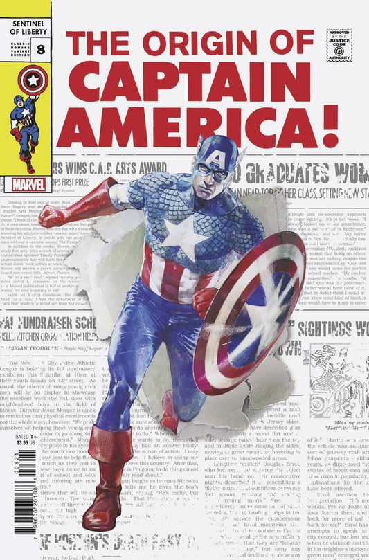 MARVEL PRH COMIC BOOK CAPTAIN AMERICA SENTINEL OF LIBERTY #8 CLASSIC HOMAGE VARIANT