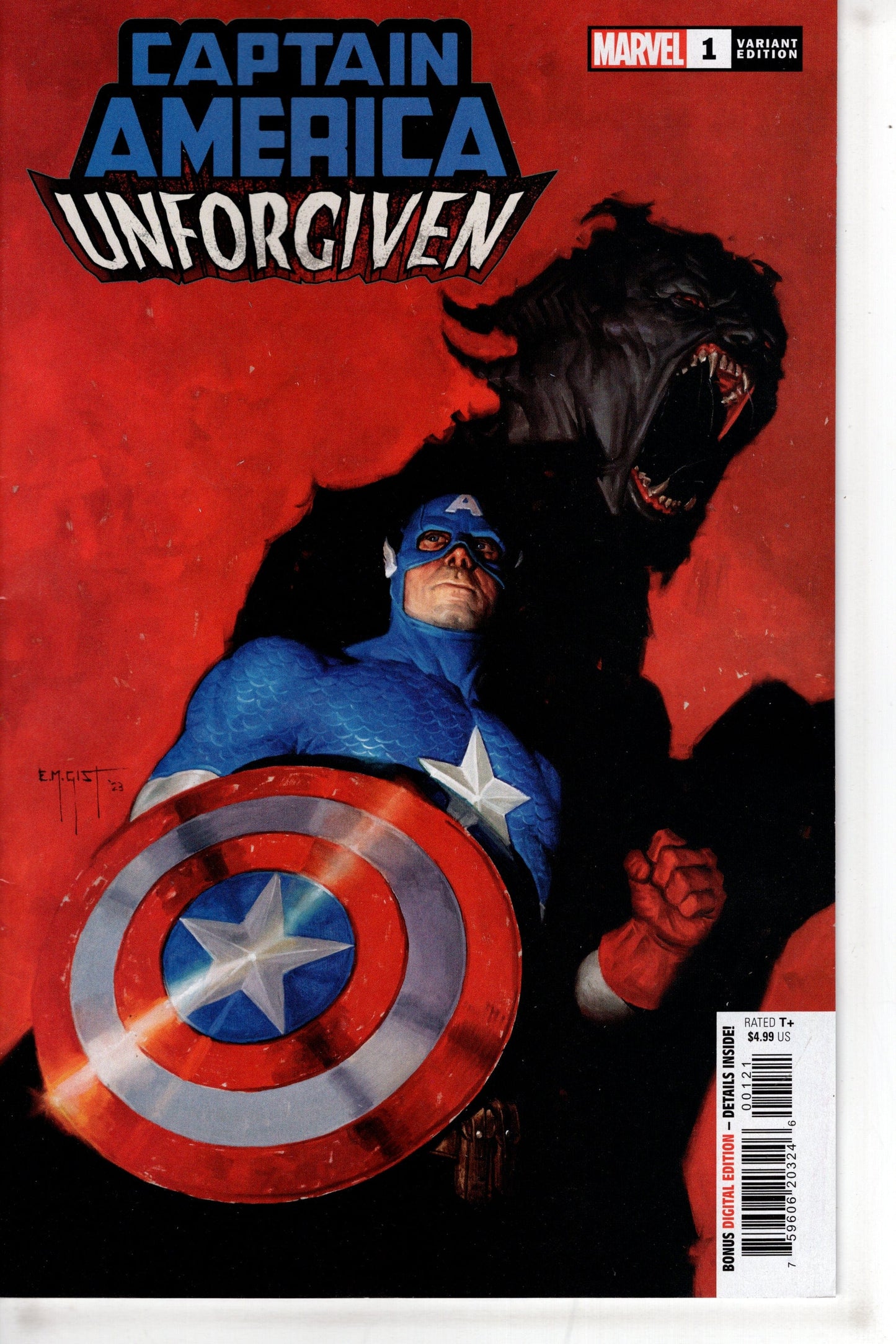 MARVEL PRH COMIC BOOK CAPTAIN AMERICA UNFORGIVEN #1 GIST VAR
