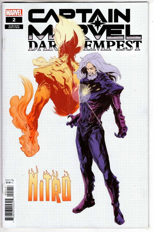 MARVEL PRH COMIC BOOK Captain Marvel: Dark Tempest 2 Paolo Villanelli Design Variant