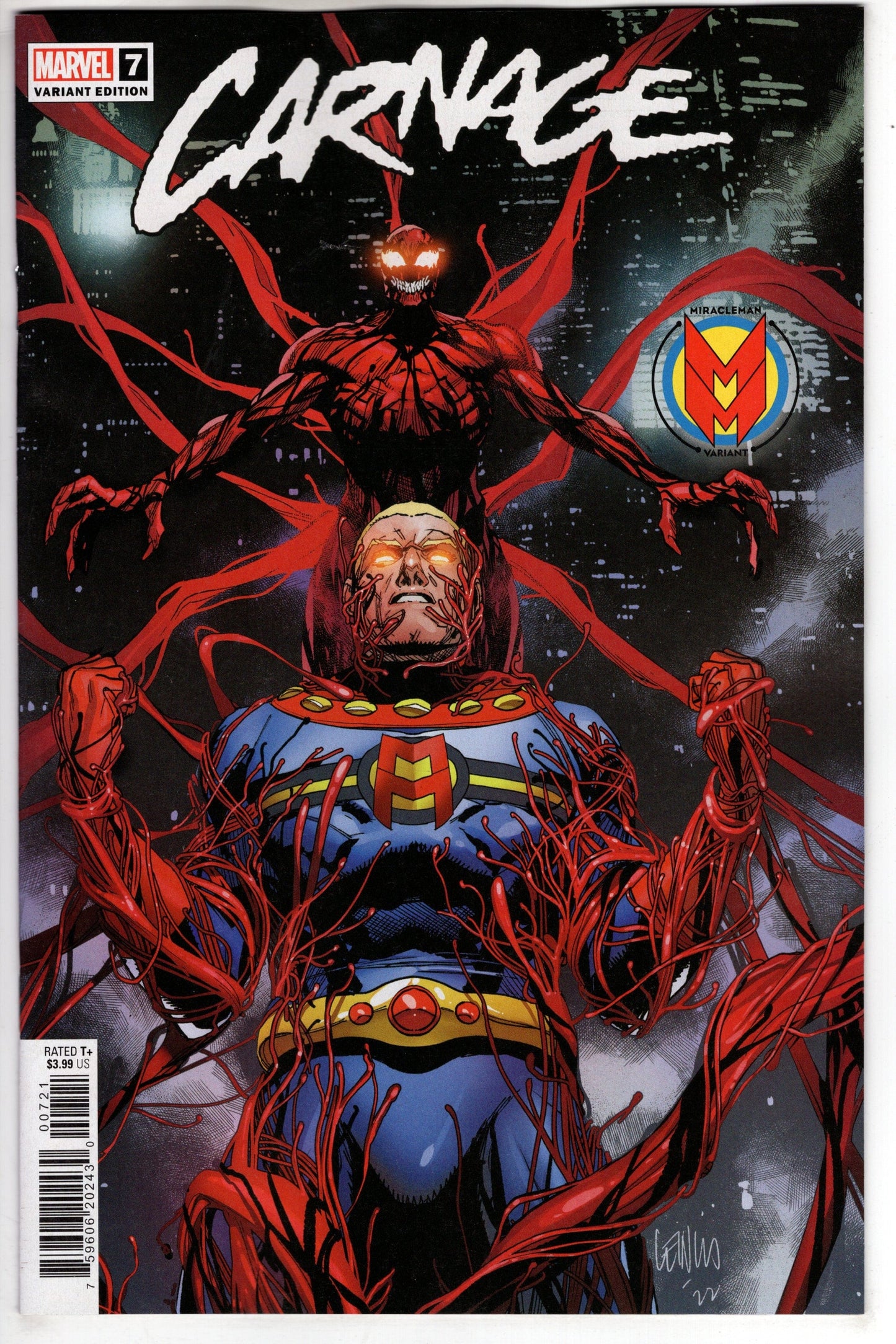 MARVEL PRH COMIC BOOK CARNAGE #7 YU MIRACLEMAN VARIANT